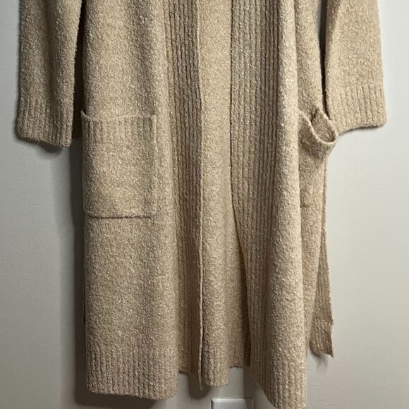 Soft Surroundings Dia Short Robe in Oatmeal Size S - Picture 5 of 9